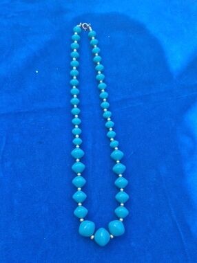 Teal Beaded Necklace